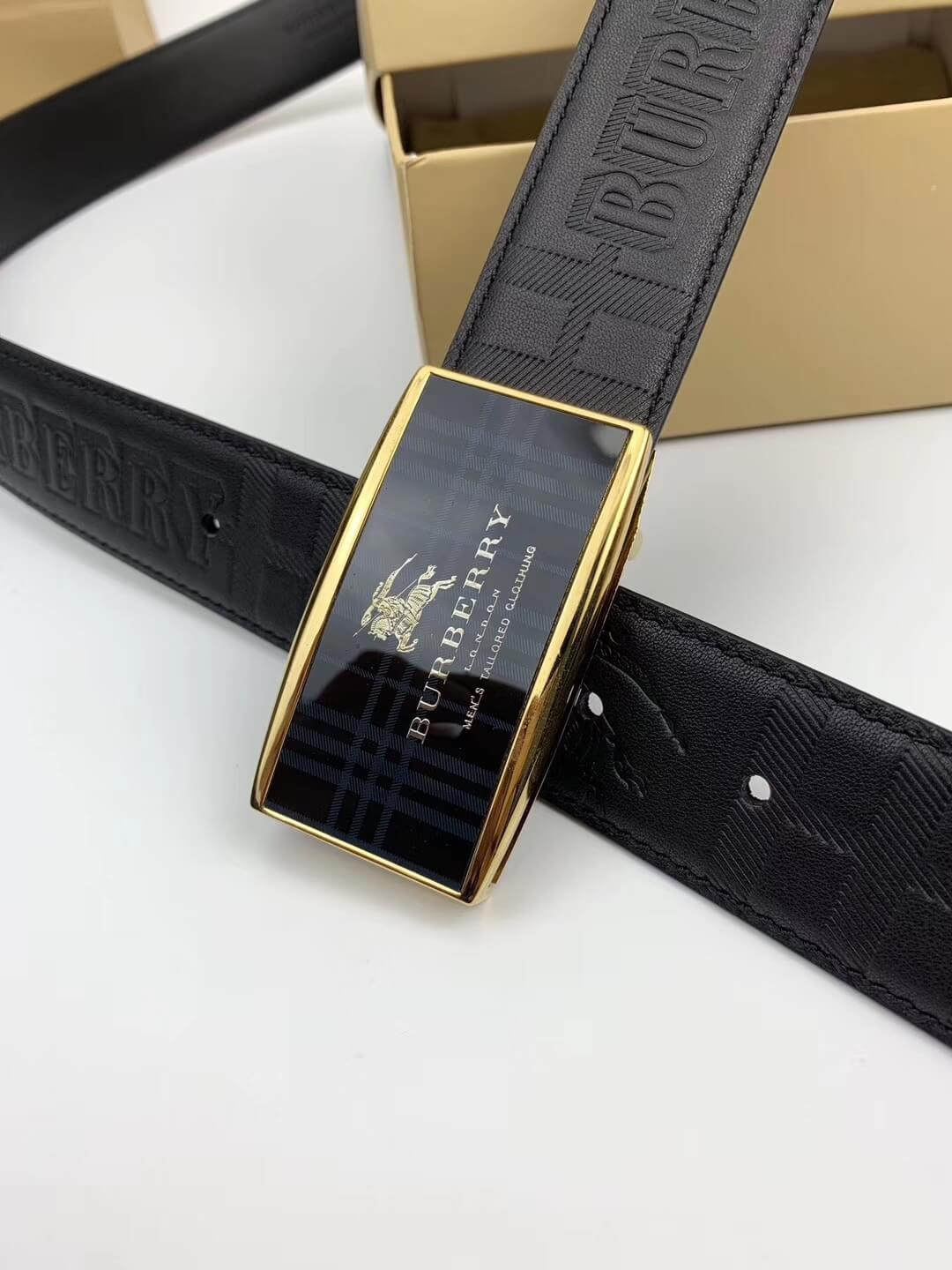 Burberry London Check Leather Belt 40749