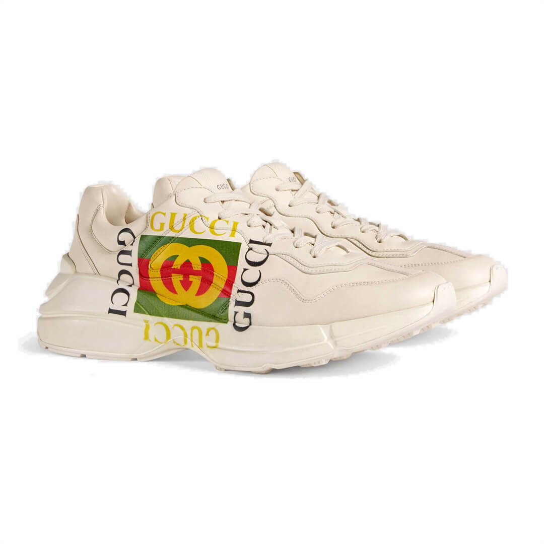 Gucci Rhyton Gucci Logo Leather Sneaker 500878