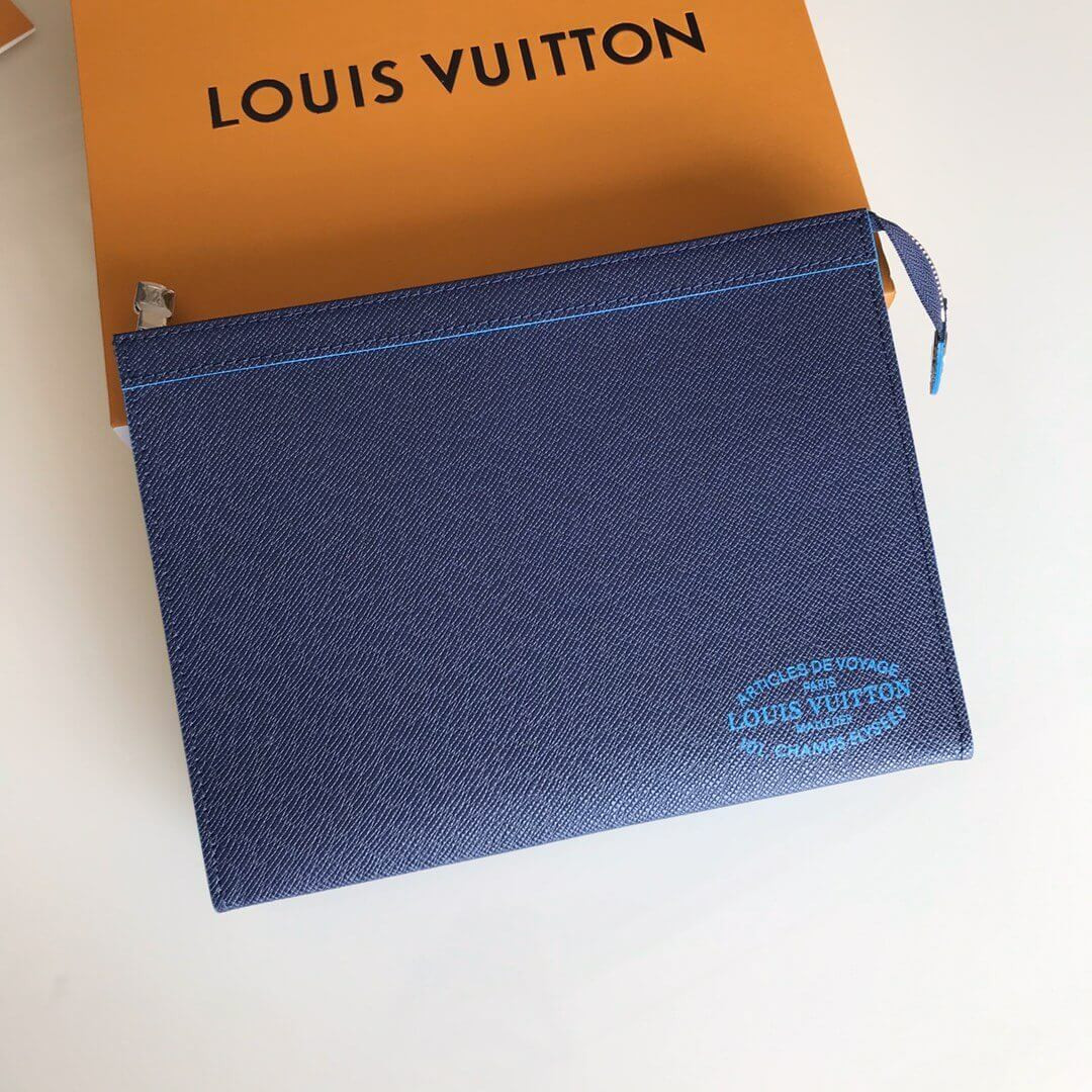 Louis Vuitton Taiga Leather Pochette Voyage M30395 M30397 M30399