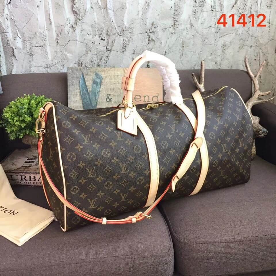 Louis Vuitton Monogram Canvas Keepall Bandouliere 55cm M41412
