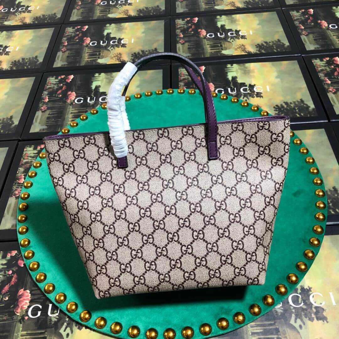 Gucci Childrens Dumbo Print Tote 410812 Purple