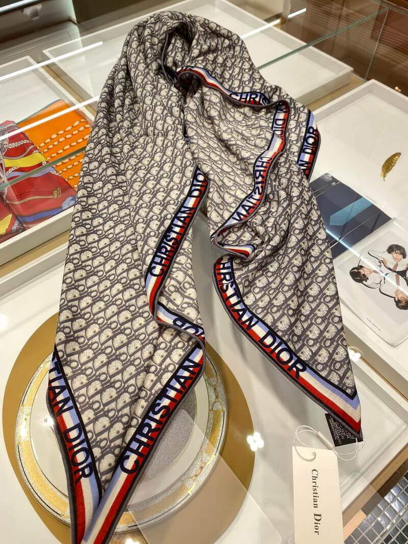 Christian Dior FW21 Oblique Shawl 140161