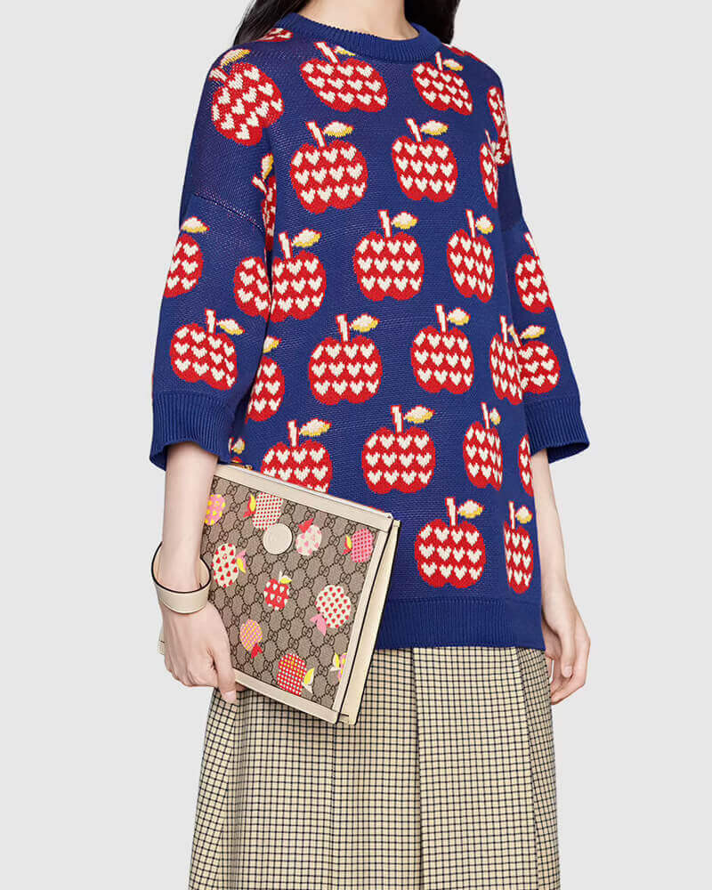 Gucci Les Pommes Zip Pouch 664113