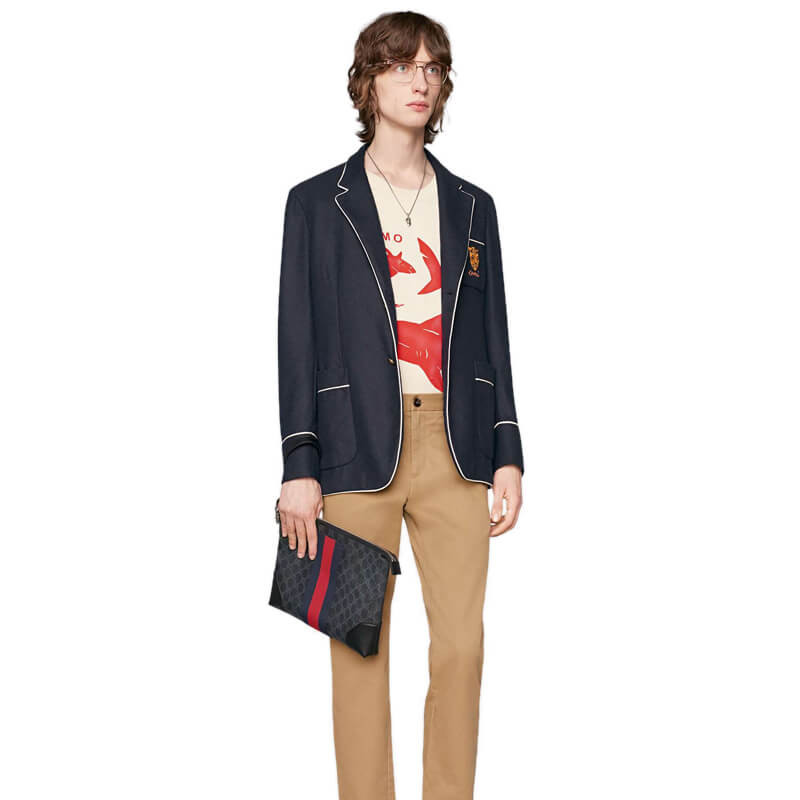 Gucci GG Black Clutch 523603