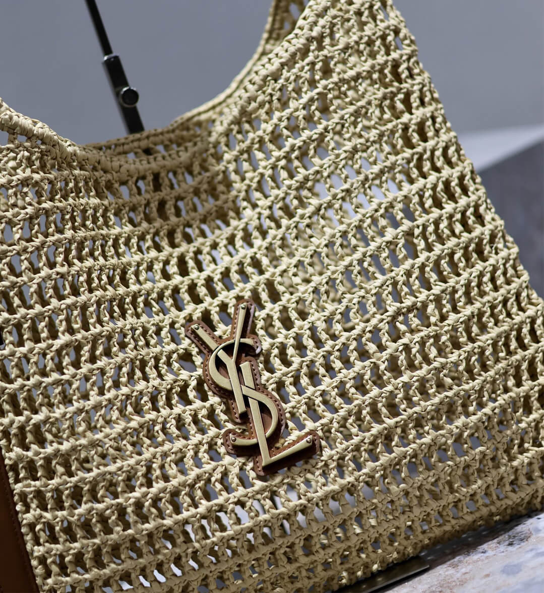 Saint Laurent Oxalis Bag in Raffia Macrame 781289