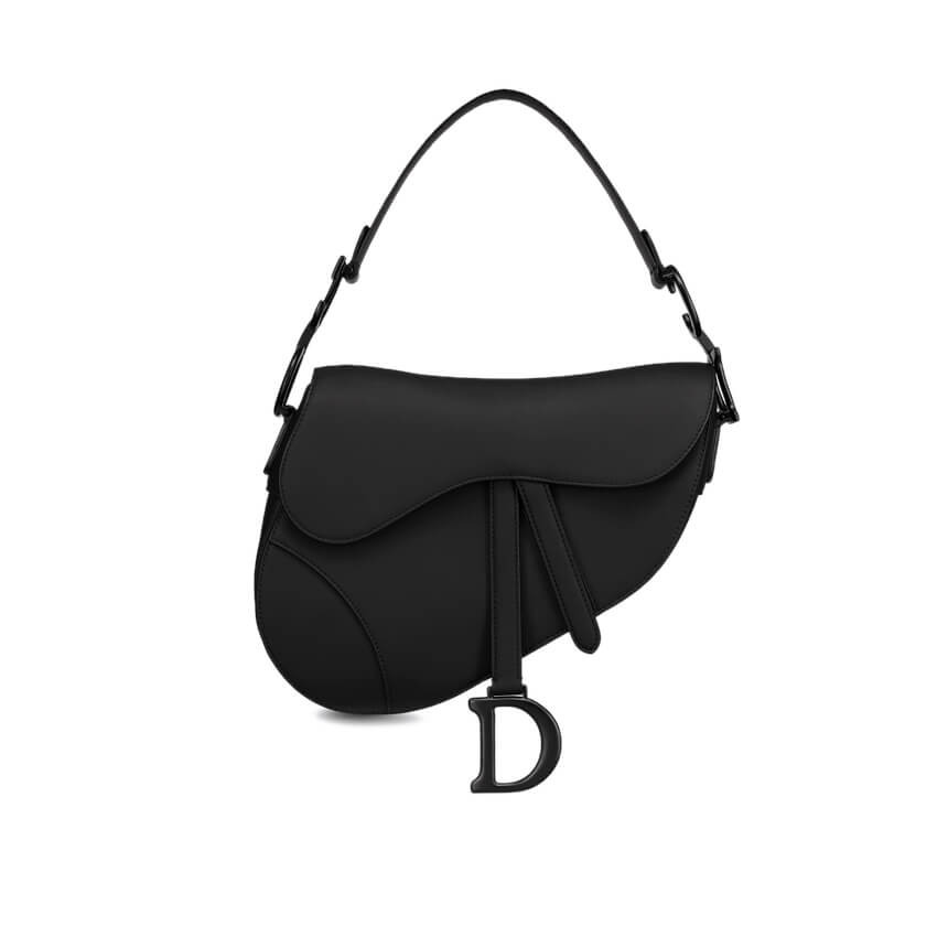 Christian Dior Saddle Bag in Ultramatte Calfskin M0446