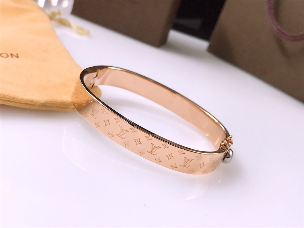Louis Vuitton Nanogram Cuff Bracelet and Bangle M00251