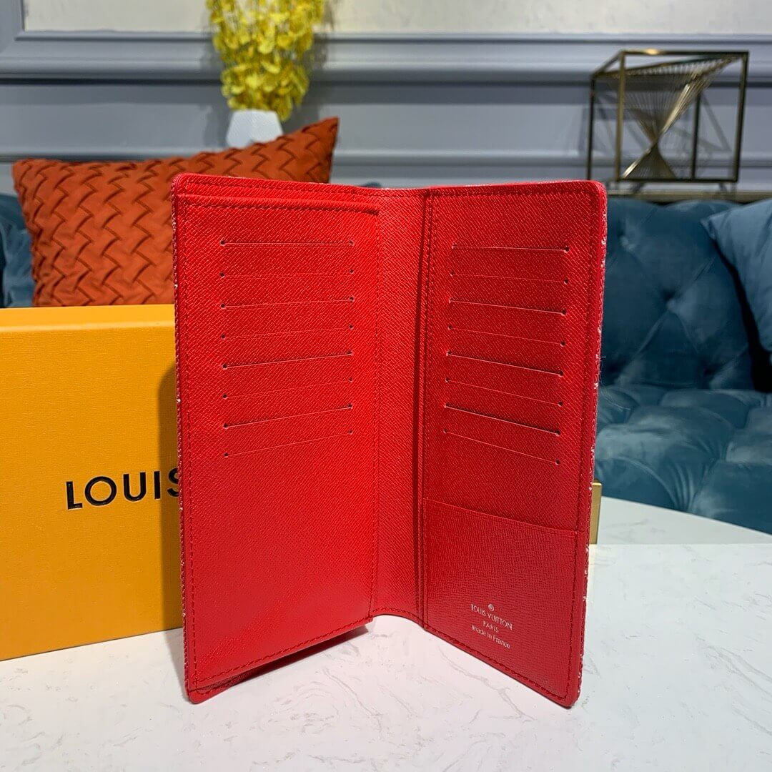 Louis Vuitton X Supreme Denim Brazza Wallet M66540