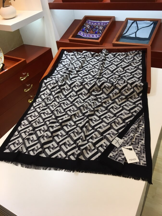 Fendi Cashmere FF Maxi Stole 899A