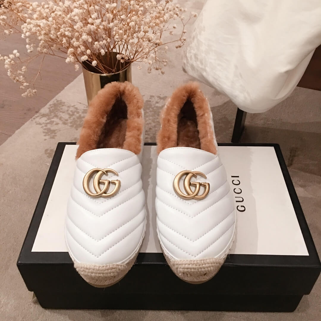 Gucci Leather Espadrille With Double G 551891