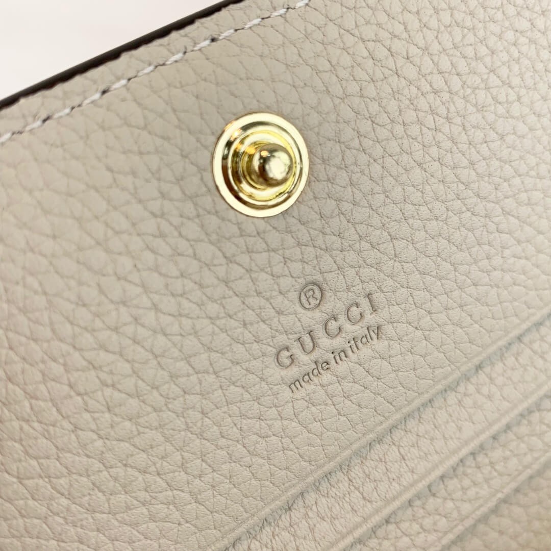 Gucci Zumi Grainy Leather Card Case Wallet 570660