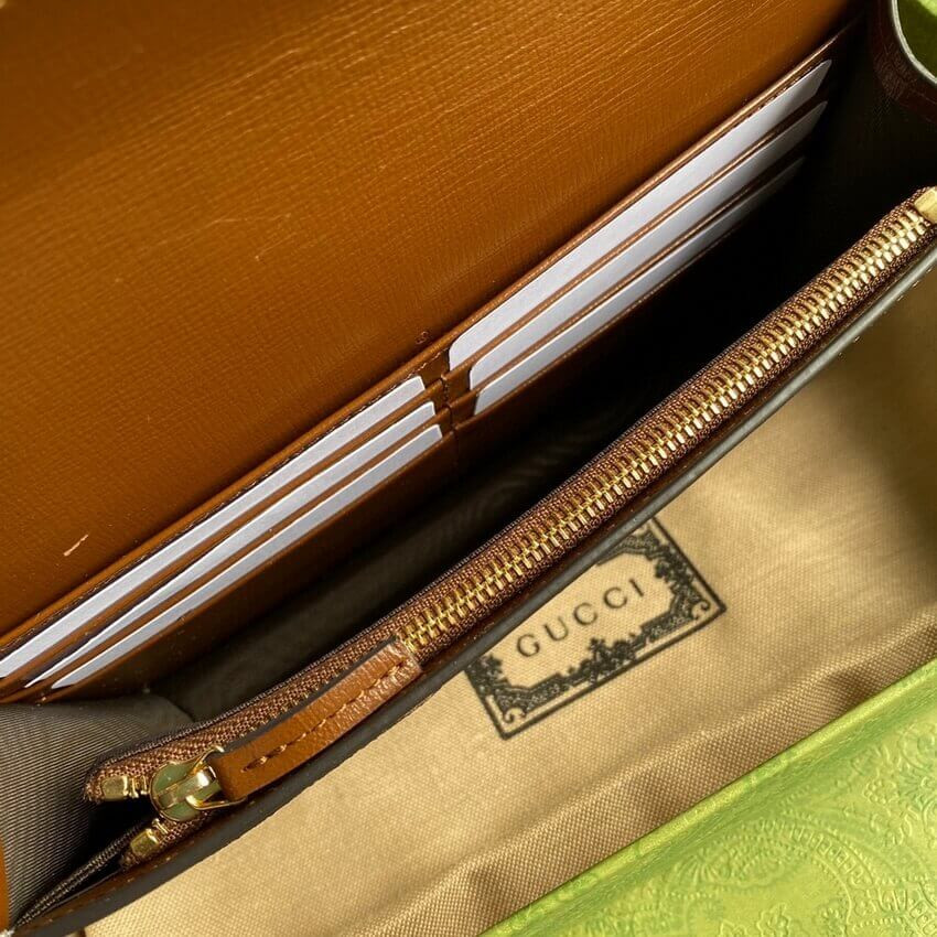 Gucci Valentines Day Chain Card Case Wallet 648948