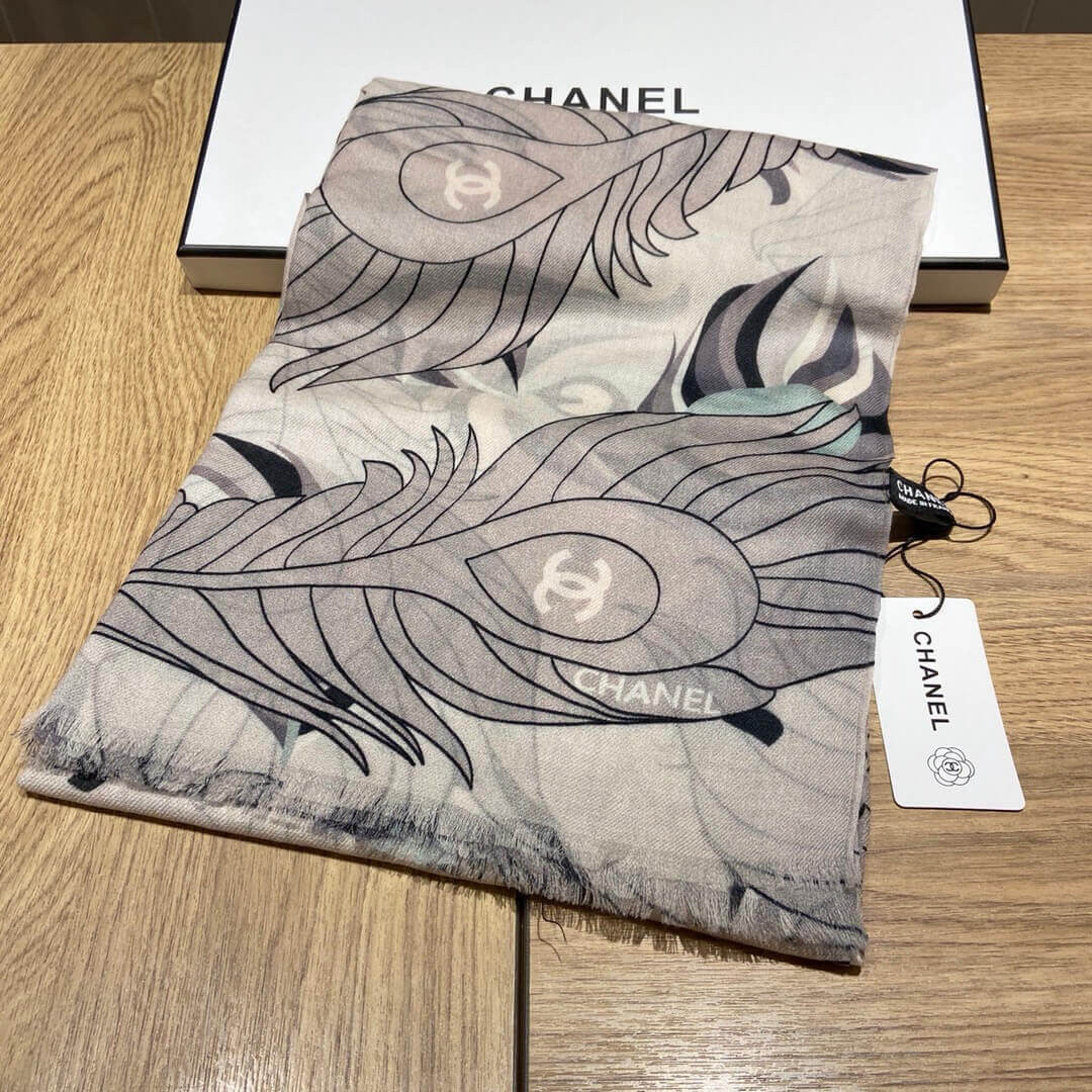 Chanel Cashmere CC Scarf A0341