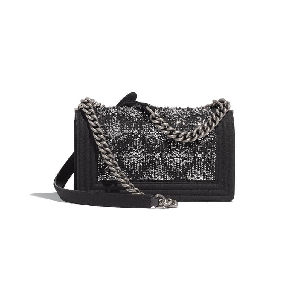 Chanel Wool Boy Chanel Handbag A67086