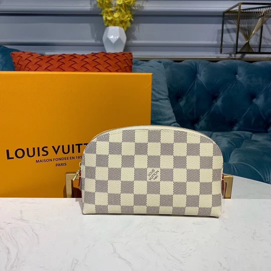 Louis Vuitton Damier Azur Cosmetic Pouch N60024