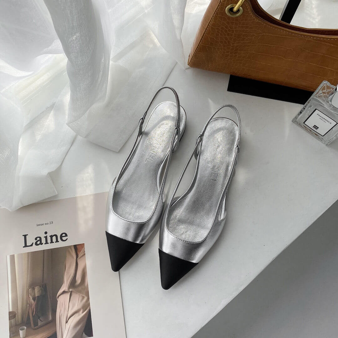 Chanel Flat Slingbacks 36129
