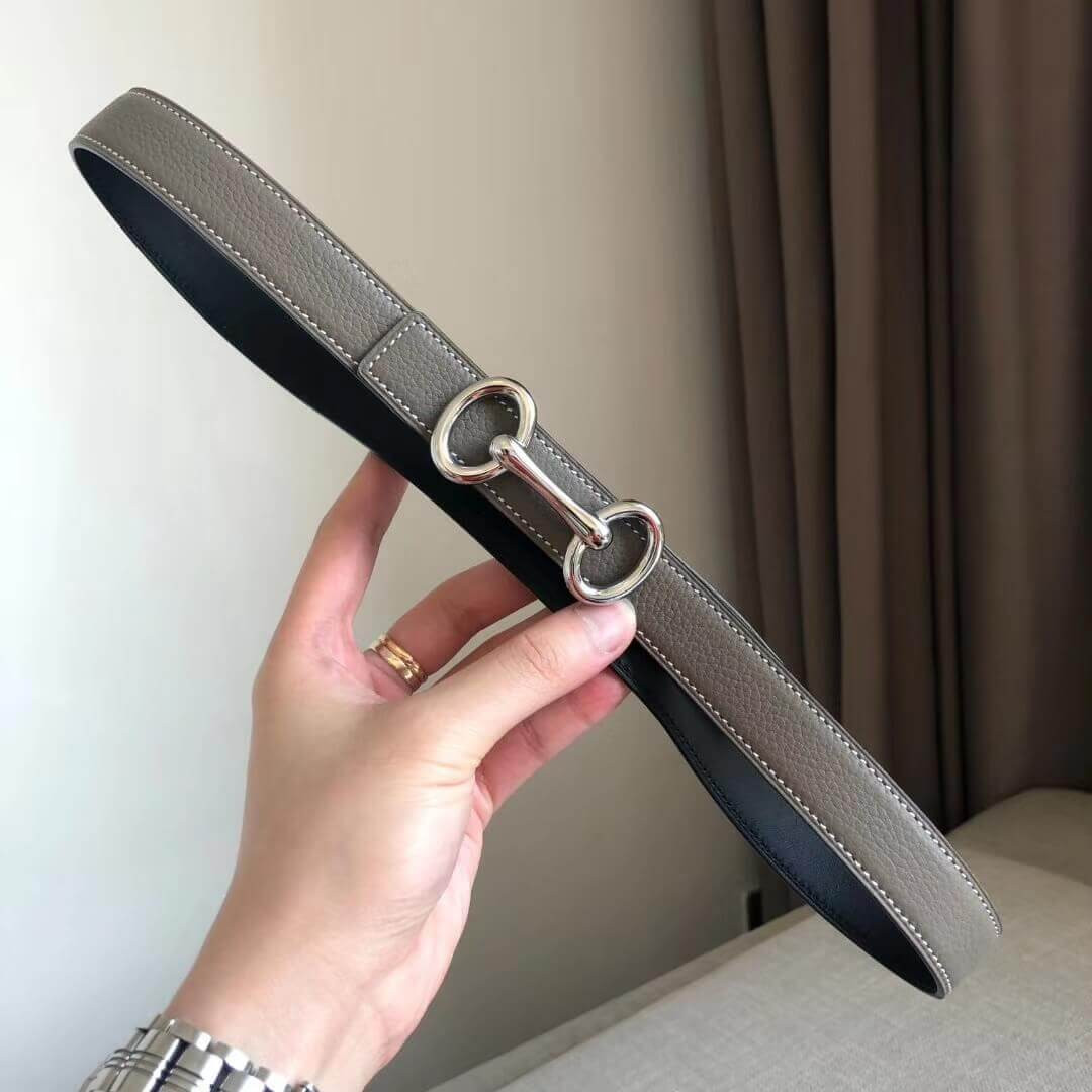 Hermes Gamma Belt Buckle & Reversible Leather Strap 24mm H07536