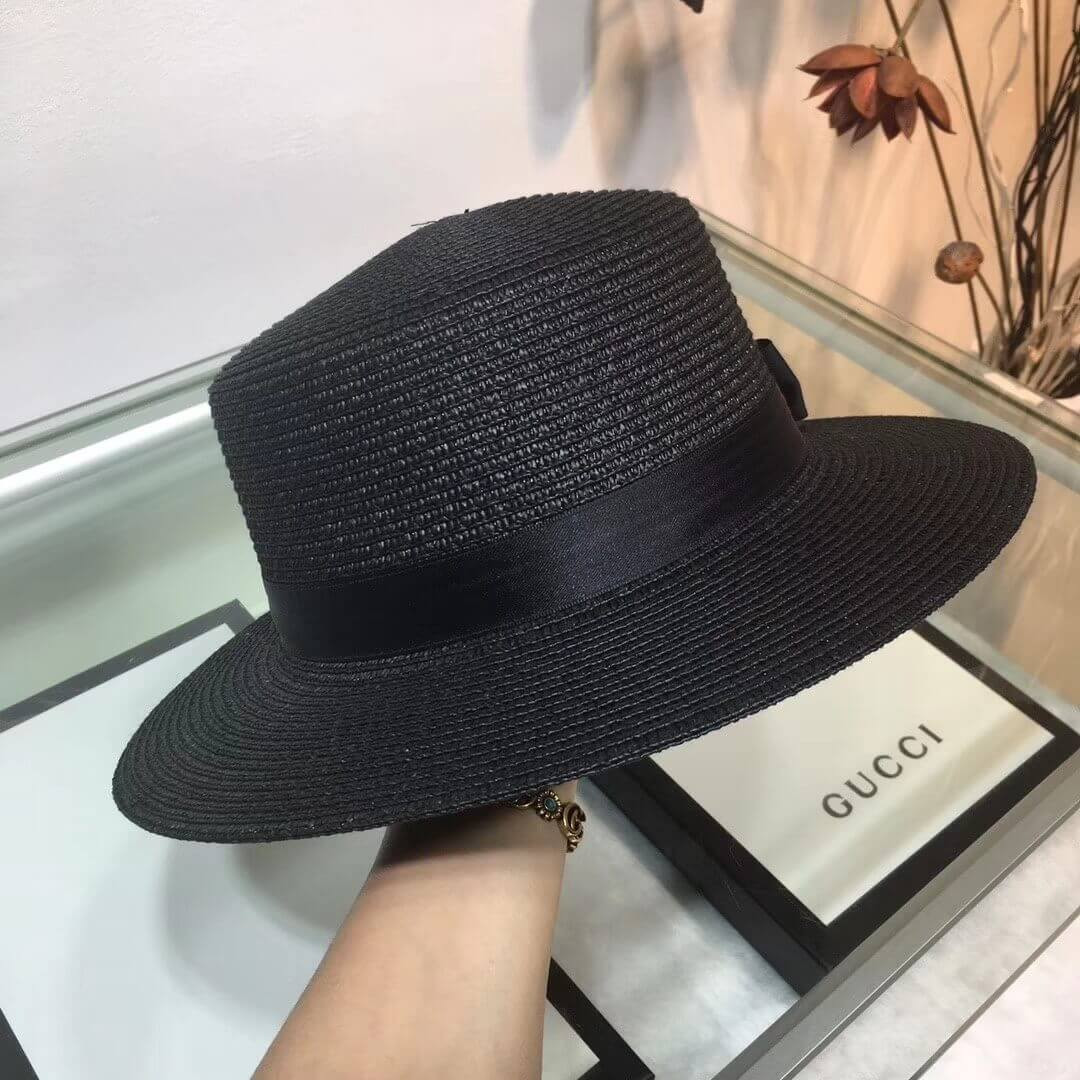 Chanel Flower Embellished Straw Hat AA6730