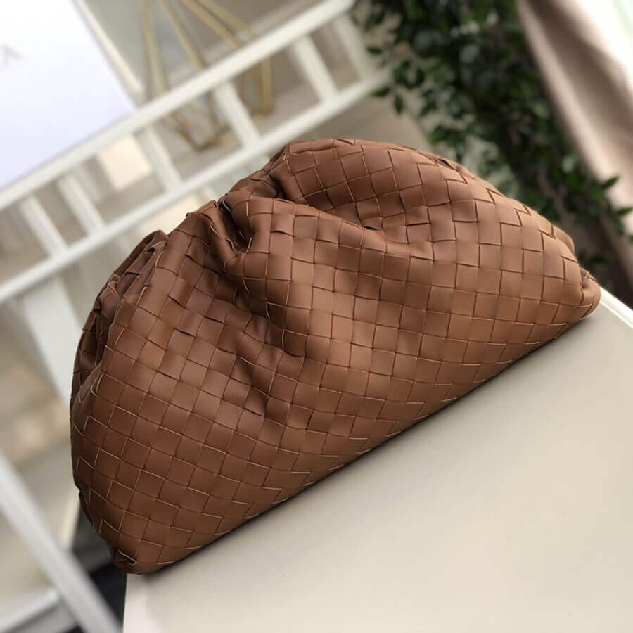 Bottega Veneta Woven Leather The Pouch Clutch 576175