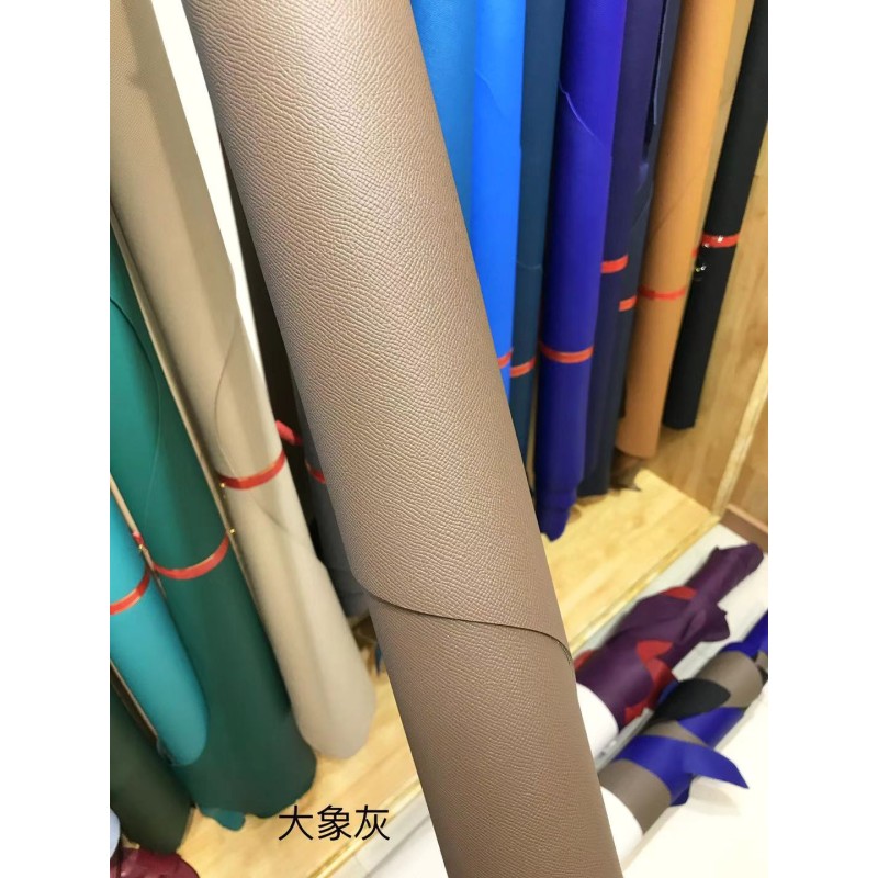 Hermes makes exclusive leather Togo calfskin: gray line