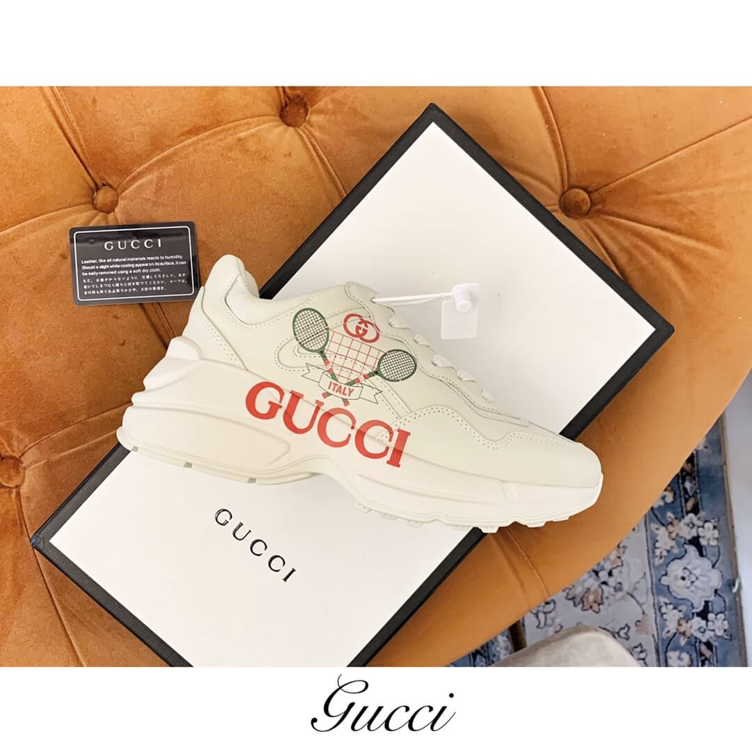 Gucci Rhyton Tennis Racket Motif Sneaker 609343