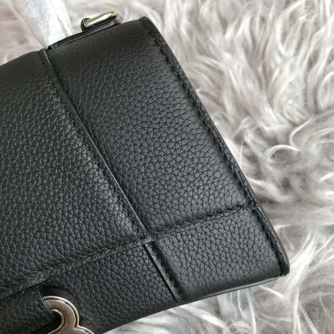 Balenciaga Hourglass XS Textured-Leather Tote