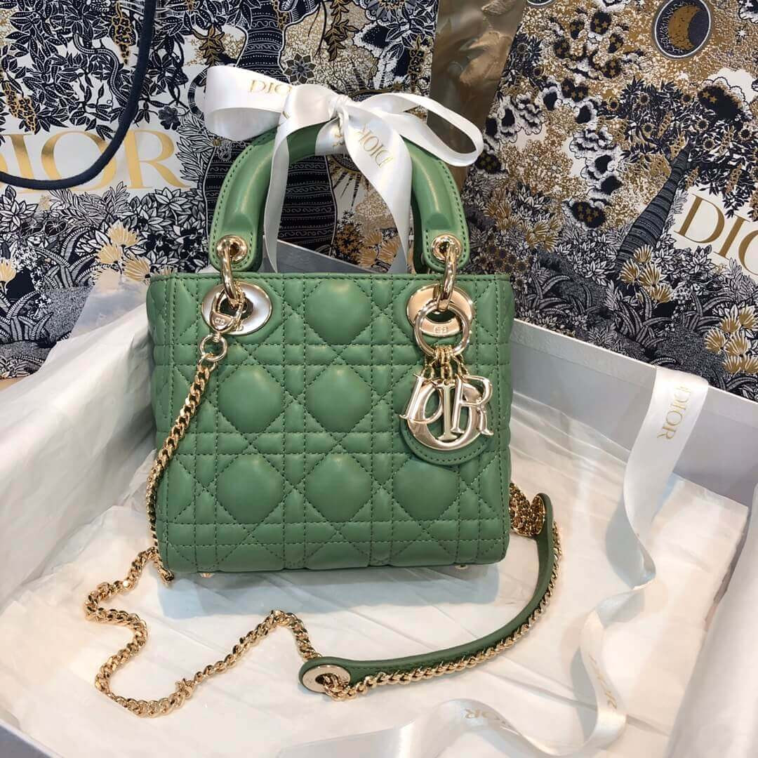Christian Dior Lambskin Mini Lady Dior Bag 44500