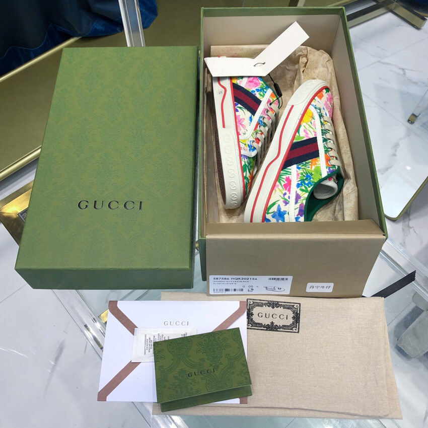 Gucci Tennis 1977 Ken Scott Print Sneaker 651505
