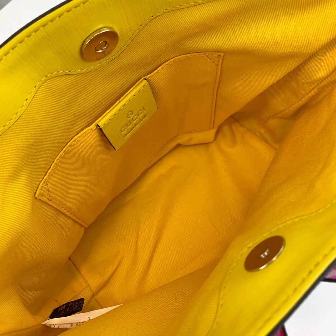 Gucci Childrens GG Supreme Rainbow Bow Tote 501804