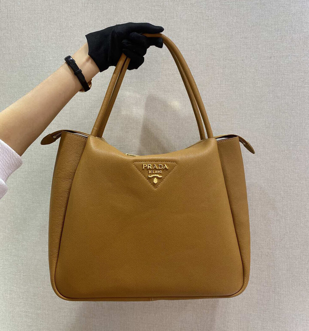 Prada Deerskin Leather Tote Bag 1BC142