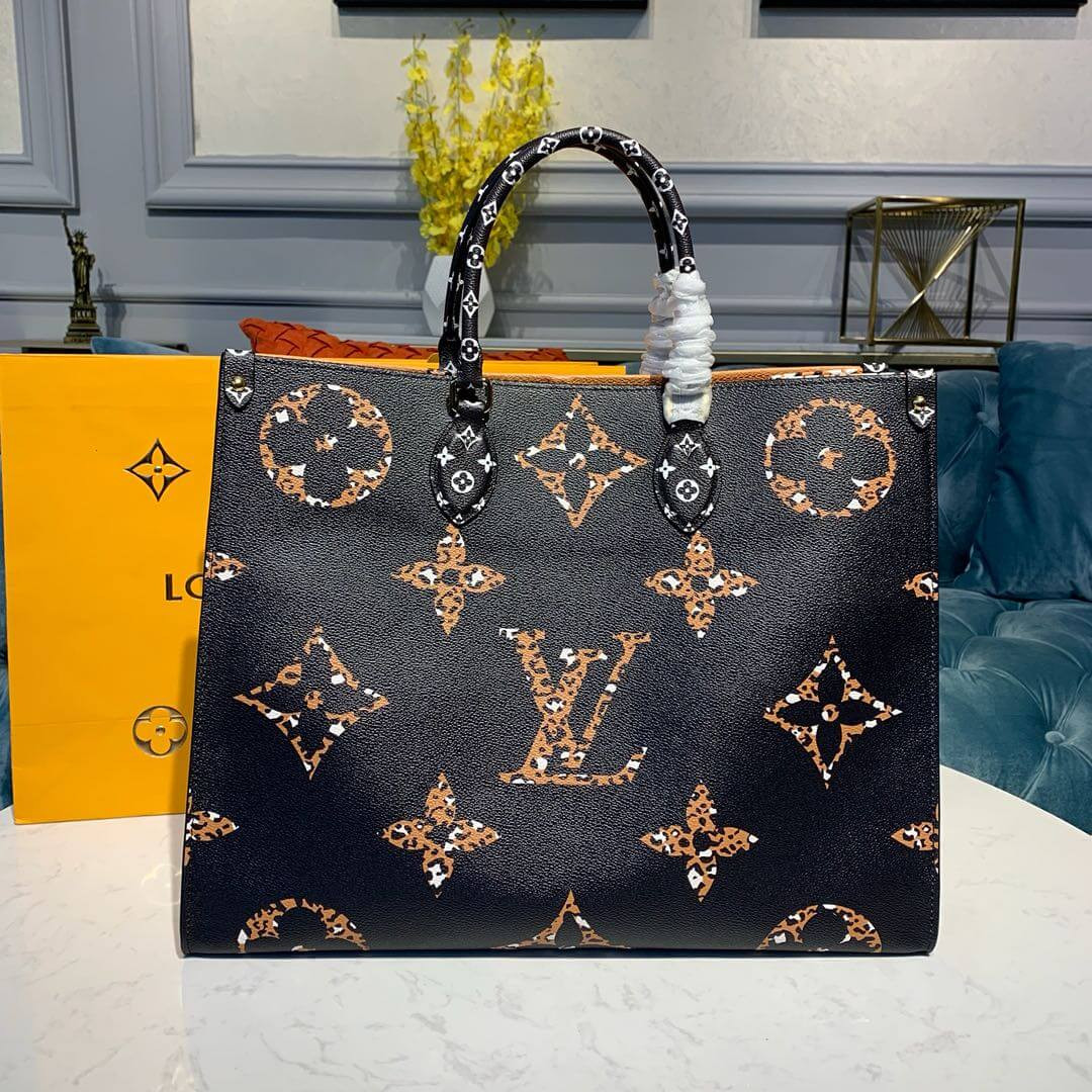 Louis Vuitton Onthego M44674 Black/Caramel