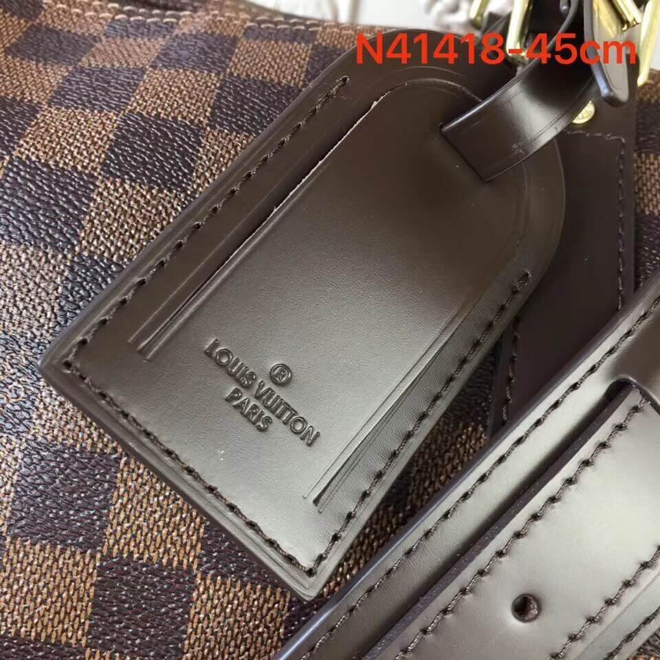 Louis Vuitton Damier Ebene Canvas Keepall Bandouliere 45 N41428