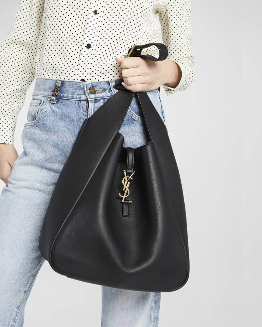 Saint Laurent Large Le 5 A 7 Hobo Bag in Smooth Leather 753837