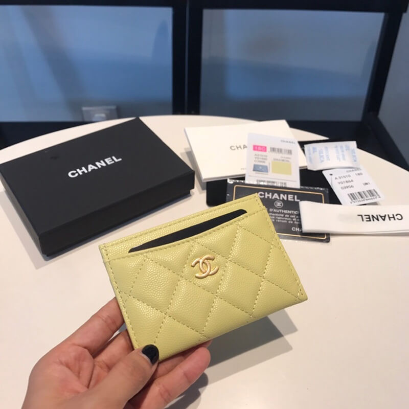 Chanel Grainy Calfskin Classic Card Holder A31510