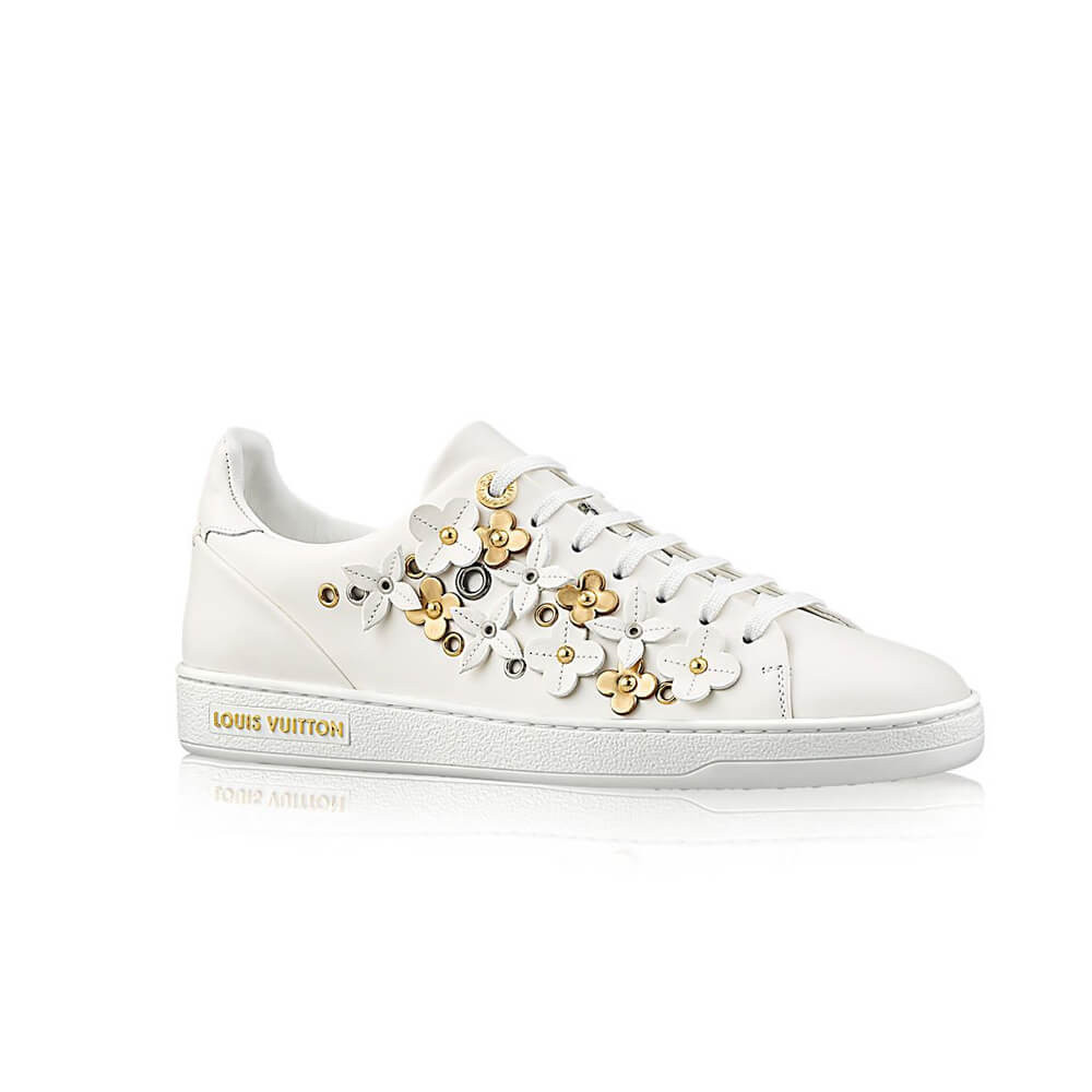 Louis vuitton Frontrow Flower Applique Sneaker 1A5NQK White