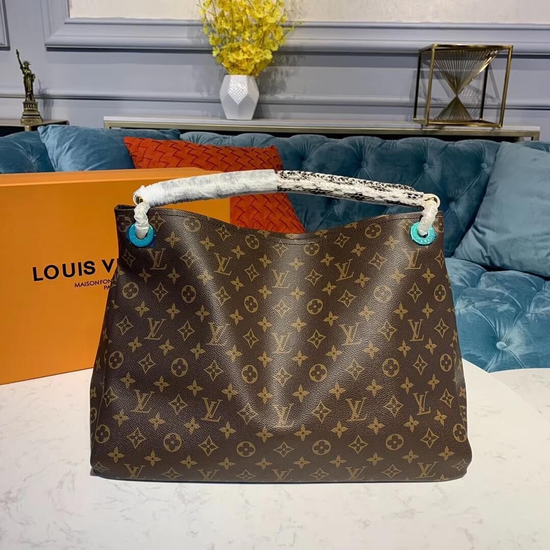 Louis Vuitton Monogram Canvas And Python Artsy MM M44010