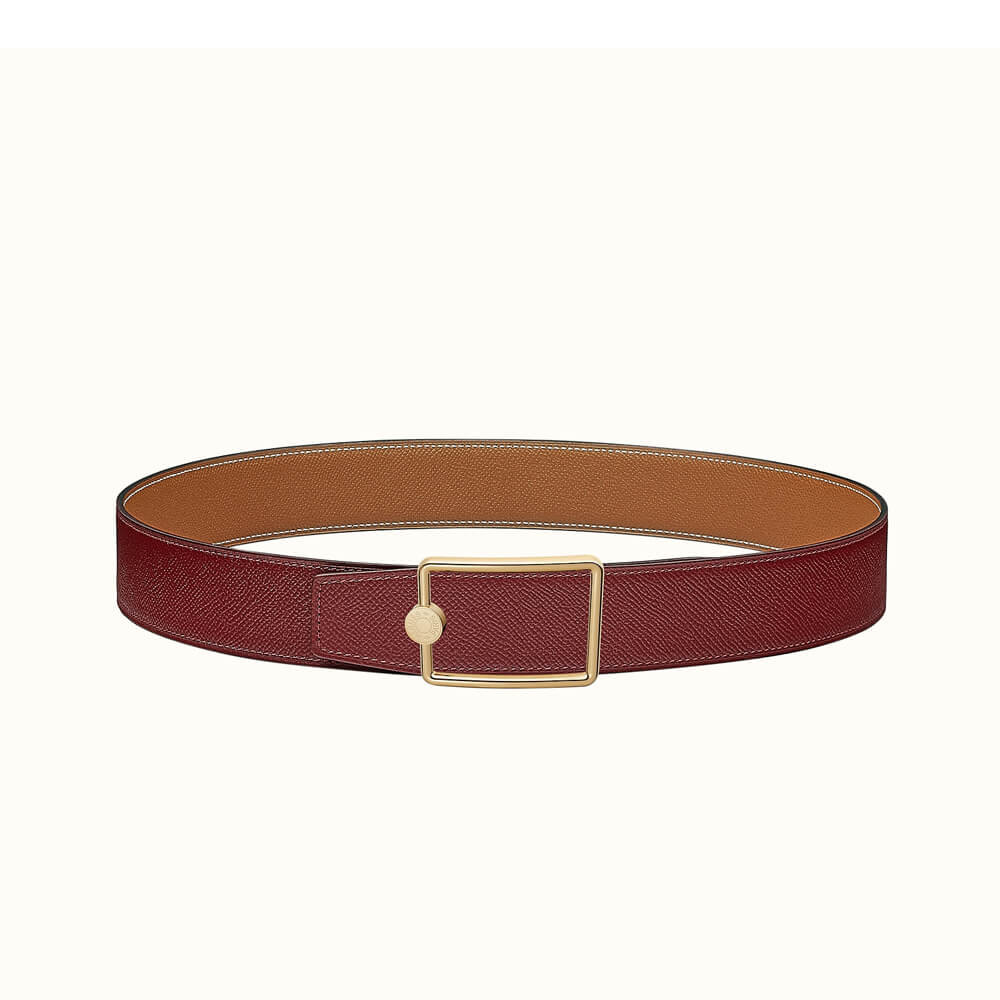 Hermes Oscar Buckle & Reversible Leather Belt 38mm H074561