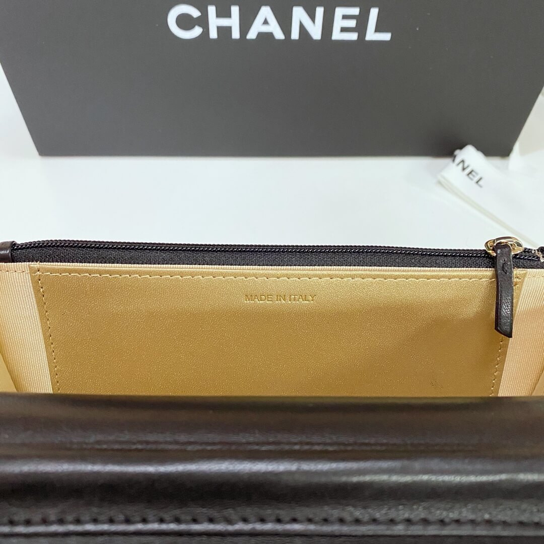 Chanel WOC With CC Details On Strap AP1450 in Lambskin