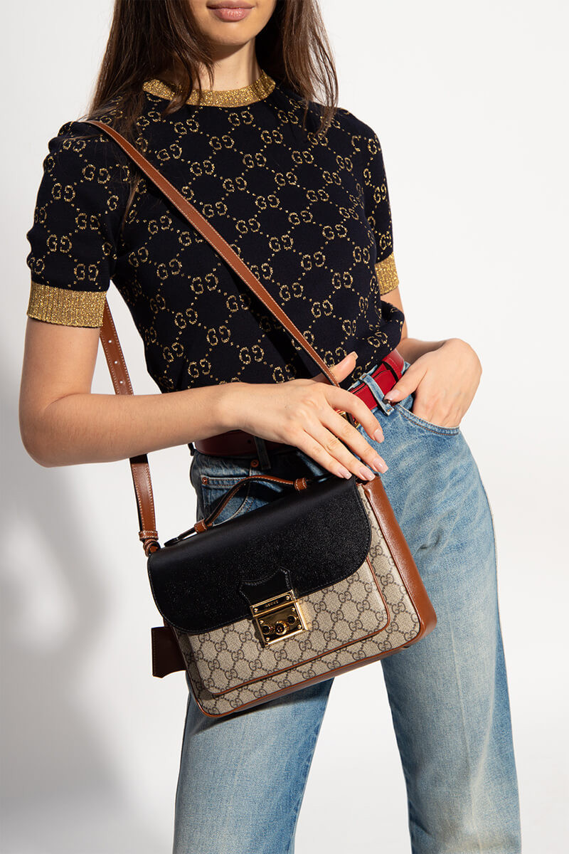 Gucci Padlock Small Shoulder Bag in GG Supreme Canvas 644527
