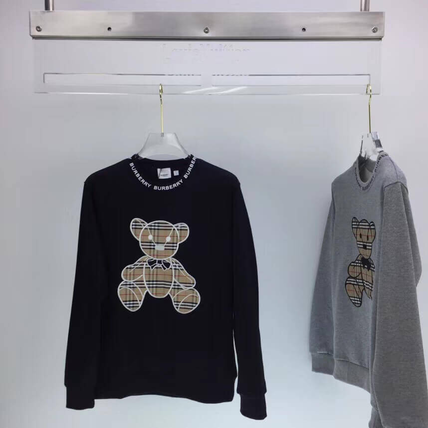 Burberry Thomas Bear Appliqué Cotton Sweatshirt P803
