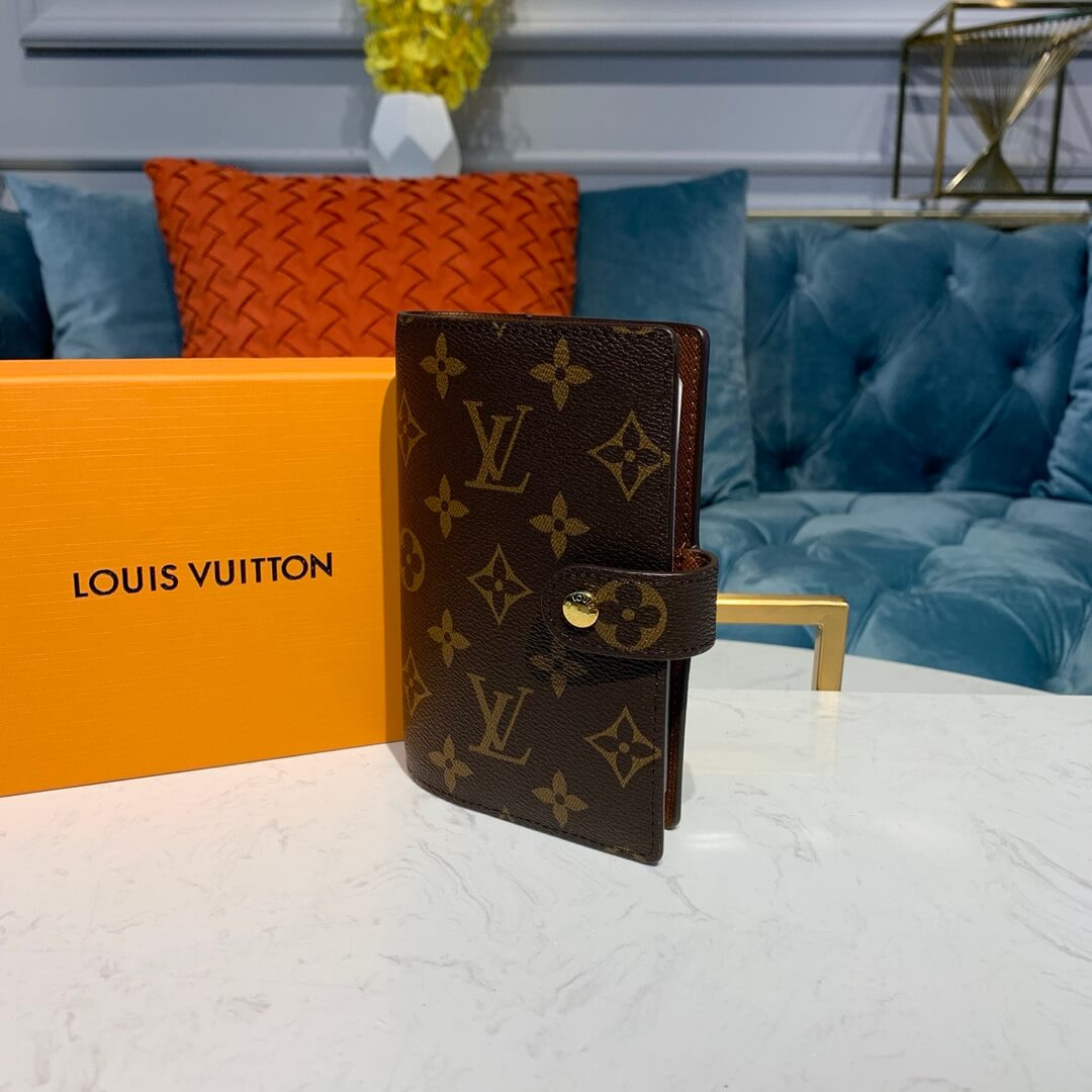 Louis Vuitton Monogram Canvas Small Ring Agenda Cover R20005