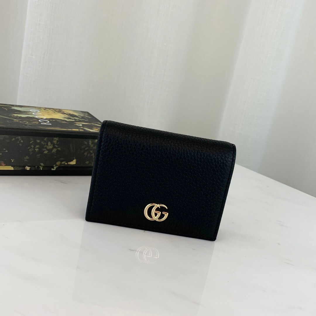 Gucci Leather Card Case Wallet 456126
