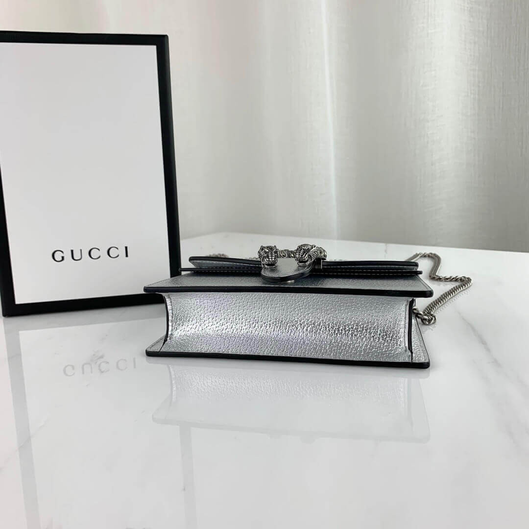 Gucci Silver Dionysus Super Mini Bag 476432