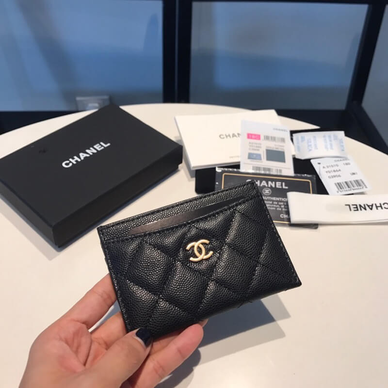Chanel Grainy Calfskin Classic Card Holder A31510