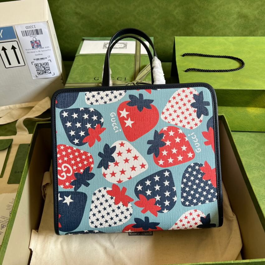 Gucci Strawberry Star Tote Bag 630542