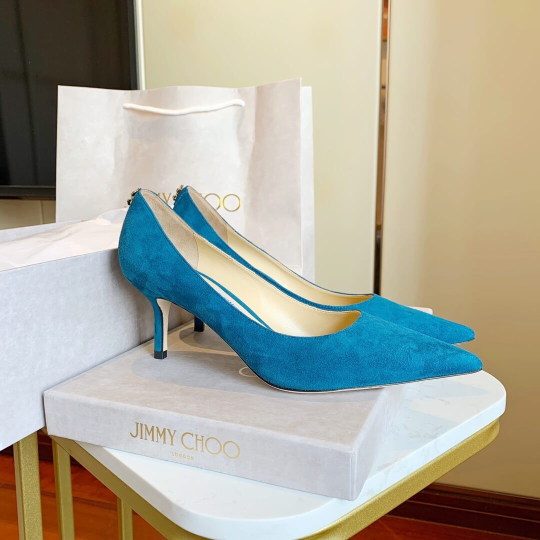 Jimmy Choo Romy Suede Point-Toe Pumps 120011