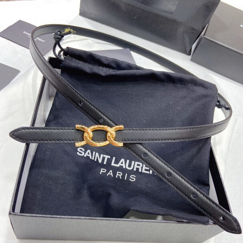 Saint Laurent Chain-Buckle 1.3cm Belt