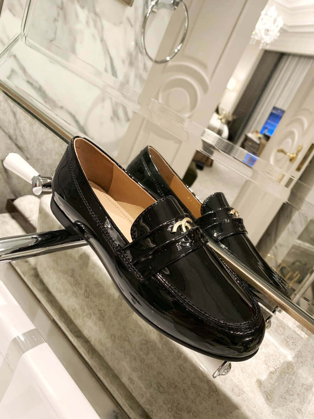 Chanel Patent Leather Loafers G35631
