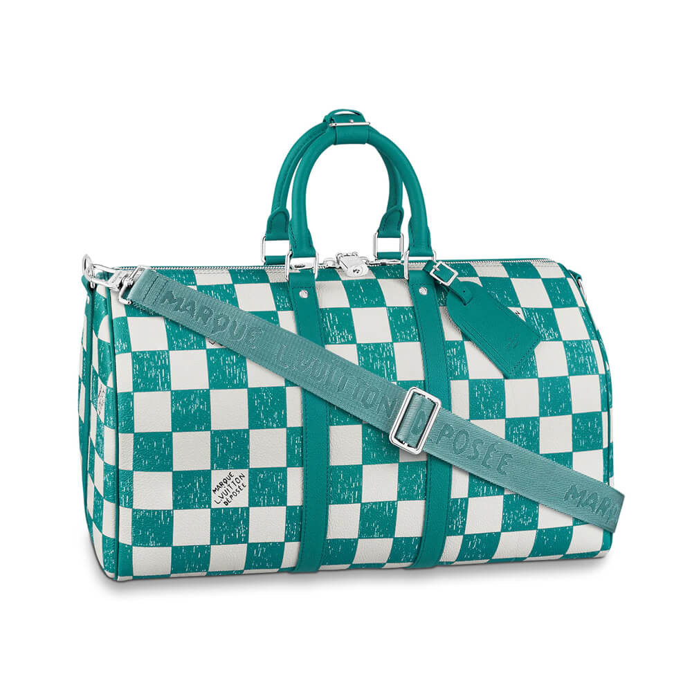 Louis Vuitton Damier Checkerboard Pattern Keepall Bandoulière 45 N80404