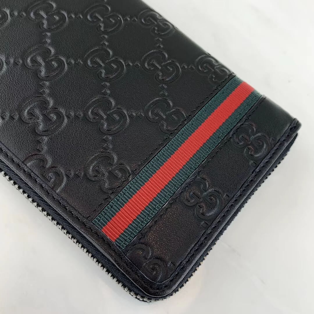 Gucci Signature Zip Around Wallet 291105